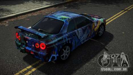 Nissan Skyline R34 Drujo S3 para GTA 4