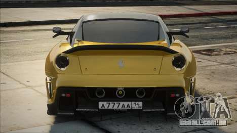 Ferrari 599XX Evo Yellow para GTA San Andreas