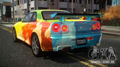 Nissan Skyline R34 Drujo S14 para GTA 4