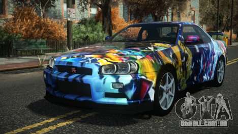 Nissan Skyline R34 Drujo S3 para GTA 4