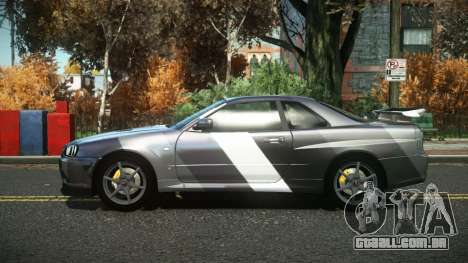Nissan Skyline R34 Cusvar S14 para GTA 4