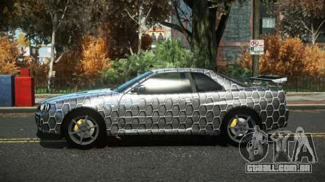 Nissan Skyline R34 Cusvar S8 para GTA 4
