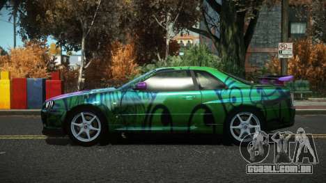 Nissan Skyline R34 Drujo S6 para GTA 4