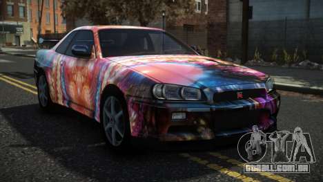 Nissan Skyline R34 Drujo S10 para GTA 4