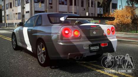 Nissan Skyline R34 Cusvar S14 para GTA 4