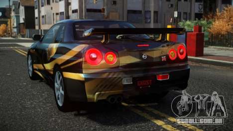 Nissan Skyline R34 Drujo S4 para GTA 4