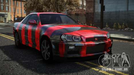 Nissan Skyline R34 Cusvar S12 para GTA 4