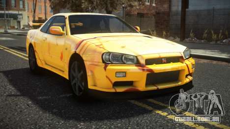 Nissan Skyline R34 Cusvar S11 para GTA 4
