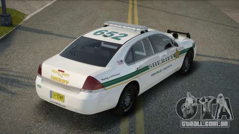 2012 Chevrolet Impala OCSO para GTA San Andreas