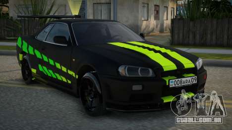 Nissan Skyline R34 GPJ para GTA San Andreas
