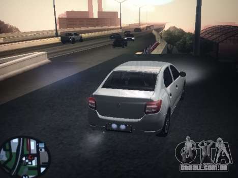 Renault Logan 2016 Prata para GTA San Andreas