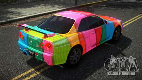 Nissan Skyline R34 Cusvar S1 para GTA 4