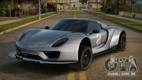 Porsche 918 Dusta para GTA San Andreas