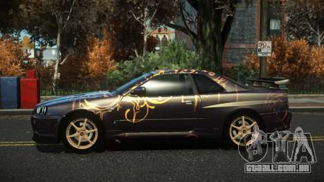 Nissan Skyline R34 Nazuxy S7 para GTA 4
