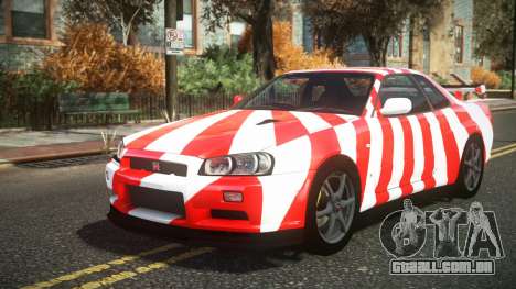 Nissan Skyline R34 Cusvar S5 para GTA 4