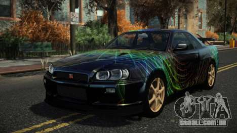 Nissan Skyline R34 Nazuxy S6 para GTA 4