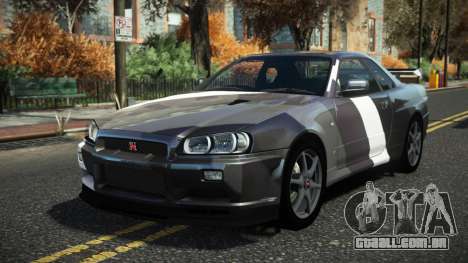 Nissan Skyline R34 Cusvar S14 para GTA 4