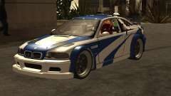 Motor Supra de volta ao futuro Bmw M3 GTR V2 para GTA San Andreas