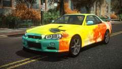 Nissan Skyline R34 Drujo S14 para GTA 4