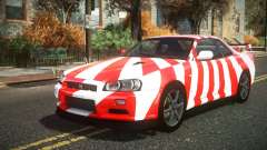 Nissan Skyline R34 Cusvar S5 para GTA 4