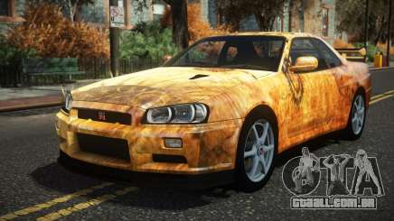 Nissan Skyline R34 Drujo S9 para GTA 4