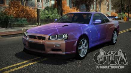 Nissan Skyline R34 Drujo S8 para GTA 4