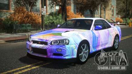 Nissan Skyline R34 Drujo S11 para GTA 4