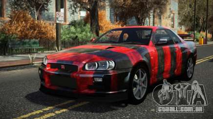 Nissan Skyline R34 Cusvar S12 para GTA 4