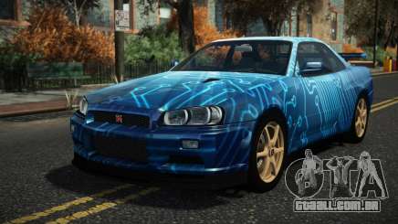 Nissan Skyline R34 Nazuxy S11 para GTA 4