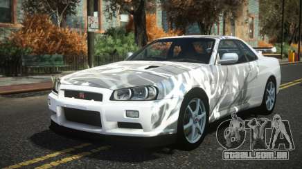 Nissan Skyline R34 Drujo S12 para GTA 4