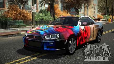 Nissan Skyline R34 Cusvar S10 para GTA 4