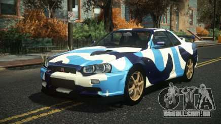 Nissan Skyline R34 Nazuxy S8 para GTA 4