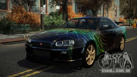 Nissan Skyline R34 Nazuxy S6 para GTA 4