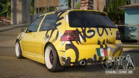 Volkswagen Golf R32 Yellow para GTA San Andreas