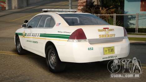Chevrolet Impala OCSO Modified para GTA San Andreas