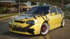 Volkswagen Golf R32 Yellow para GTA San Andreas