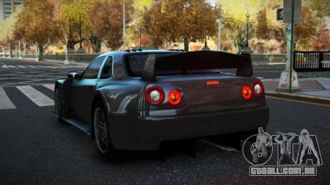 Nissan Skyline R34 Vumelo para GTA 4