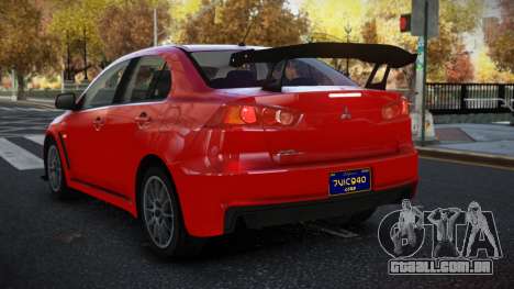 Mitsubishi Lancer Evo X Velcis para GTA 4