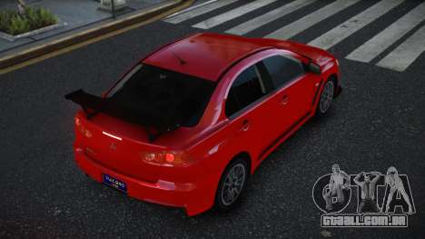 Mitsubishi Lancer Evo X Velcis para GTA 4