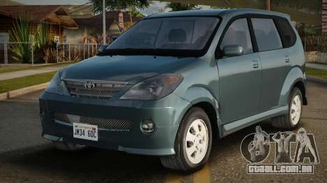2005 Toyota Avanza 1.3 S para GTA San Andreas