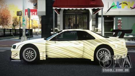 Nissan Skyline R34 YHL S10 para GTA 4