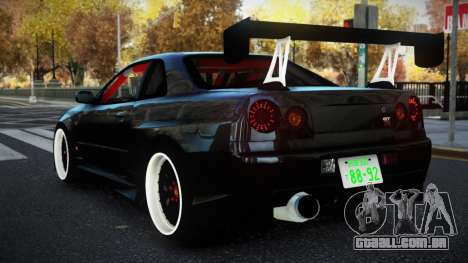 Nissan Skyline R34 Ujalo para GTA 4