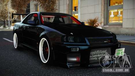 Nissan Skyline R34 Ujalo para GTA 4