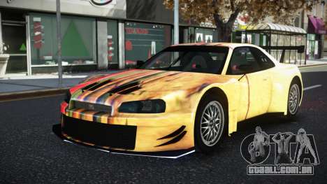 Nissan Skyline R34 YHL S11 para GTA 4