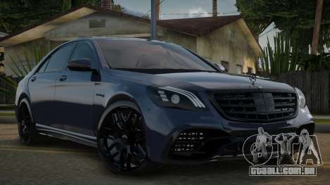 Mercedes-Benz S63 AMG W222 Full Black para GTA San Andreas