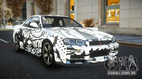 Nissan Skyline R34 JML S4 para GTA 4