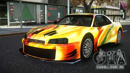 Nissan Skyline R34 YHL S8 para GTA 4