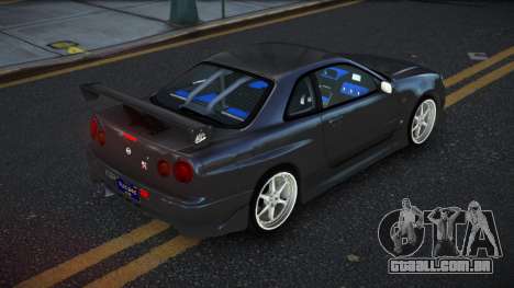 Nissan Skyline R34 Nepufifu para GTA 4