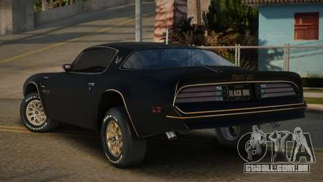 Pontiac Firebird Gortton para GTA San Andreas