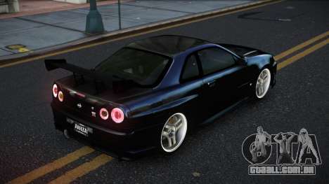 Nissan Skyline R34 Fuvev para GTA 4